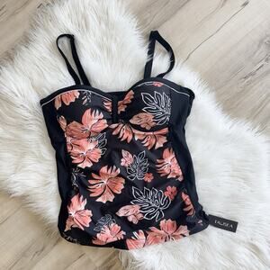 Women’s Talisea Swim Tank Top Large New Tropical Floral NB